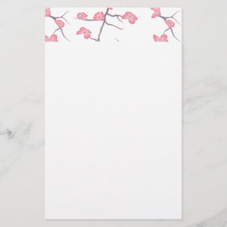 Körsbärsblomskvistar Brevpapper