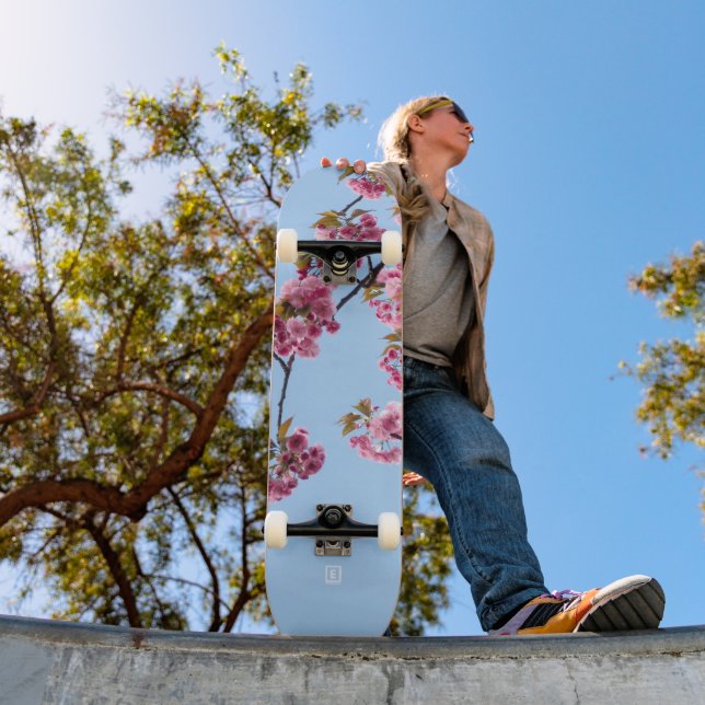 Körsbärsblomsskatboard av Evlear Mini Skateboard Bräda 18,5 Cm (Utomhus 1)
