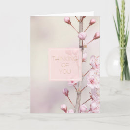 Körsbärsblomst Tänker på dig (min fotografering) Kort