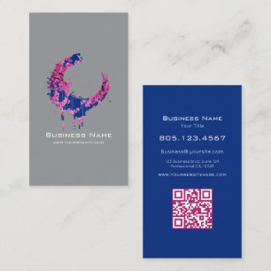 Körsbärsblomstermålad Virveldesign – Anpassad Visitkort