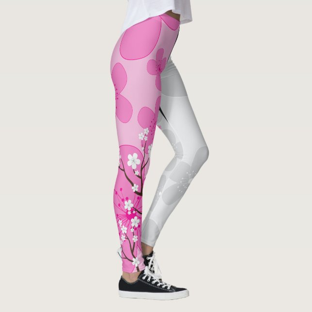 Körsbärsblomsters Banners Leggings (Höger)