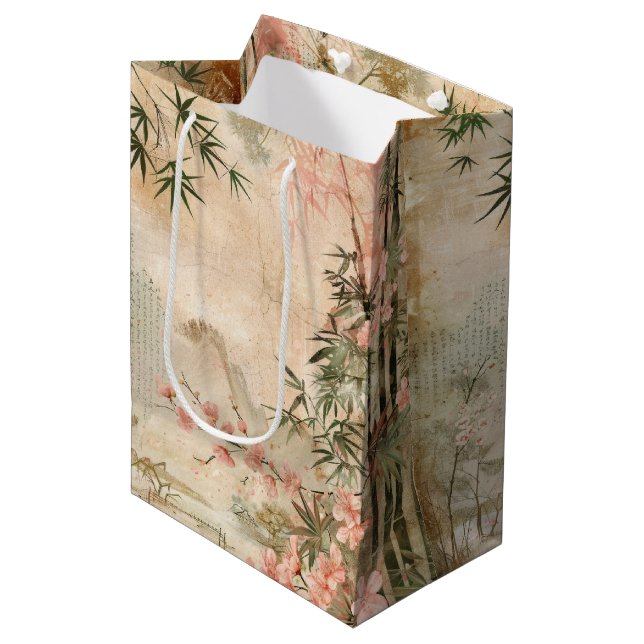 Körsbärsblomstrande trädgårdsscen (1) (Framsidan Vinklad)