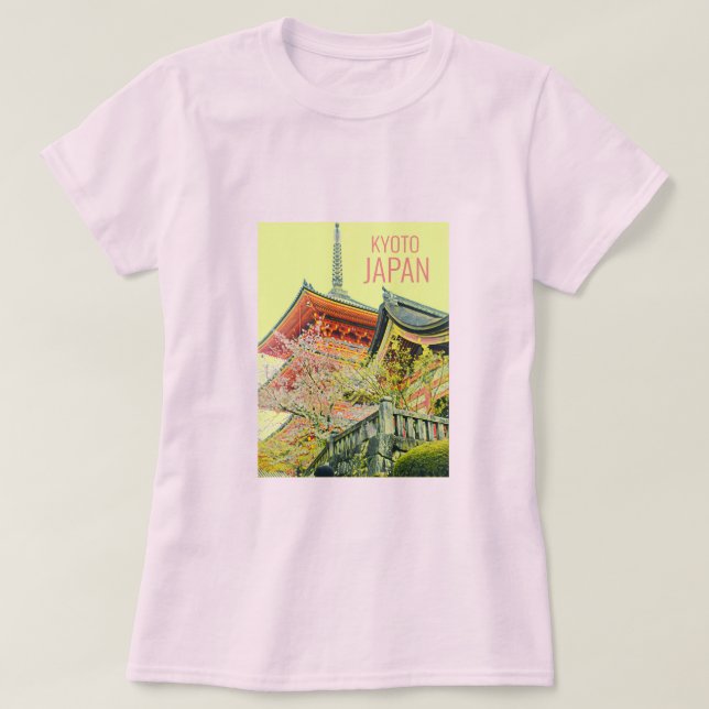 Körsbärsfärens blommar i Kyoto Japan T Shirt (Design framsida)