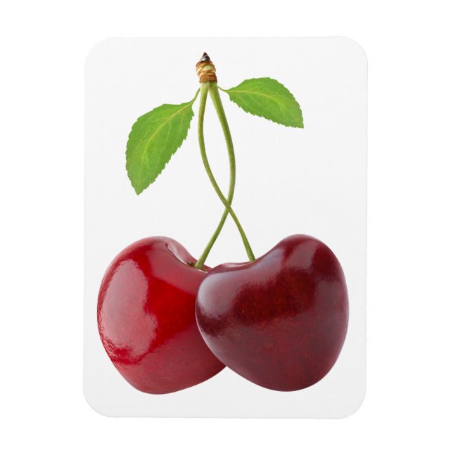 Körsbärshjärtan Magnet (Vertikal)