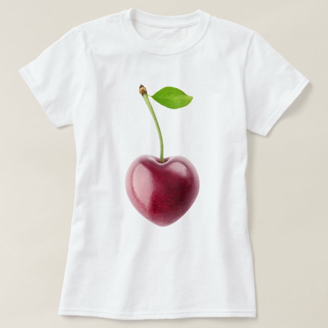 Körsbärshjärtan T Shirt (Design framsida)