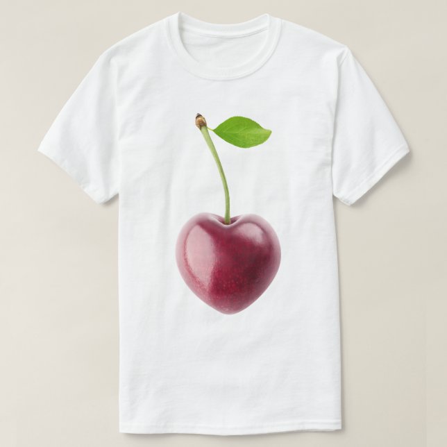 Körsbärshjärtan T Shirt (Design framsida)