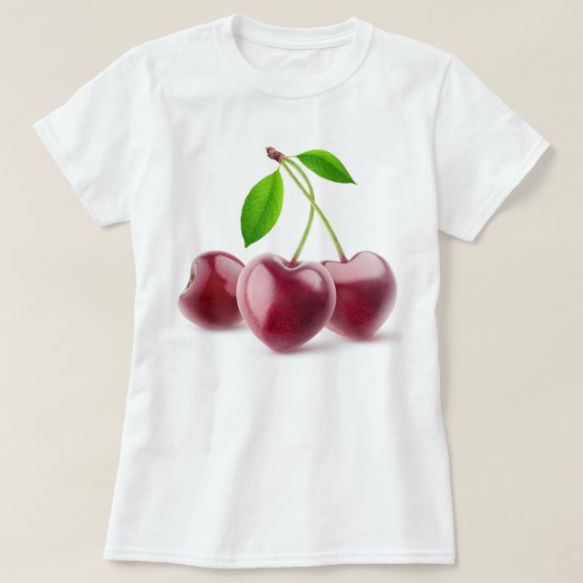 Körsbärshjärtan T Shirt (Design framsida)