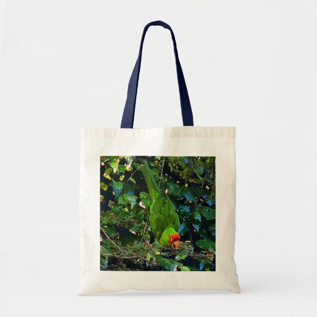 Körsbärshuvud Conure #1 Tote Bag Tygkasse (Framsidan)