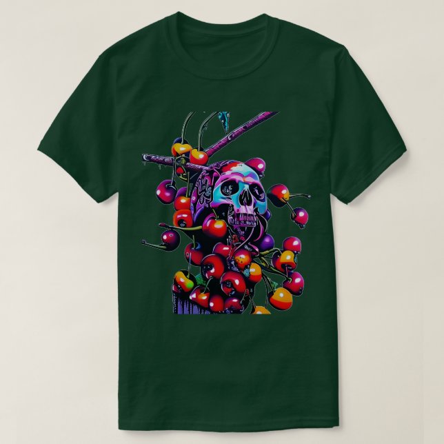 Körsbärshuvud T Shirt (Design framsida)