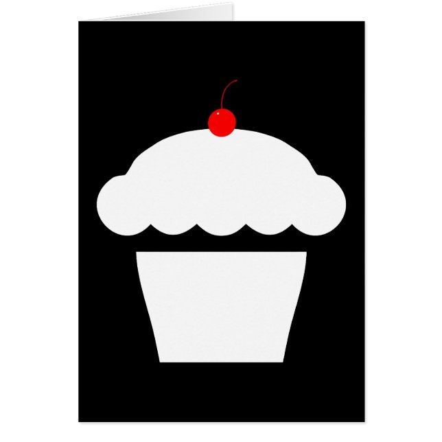 körsbärskupaka hälsningskort (Framsidan)