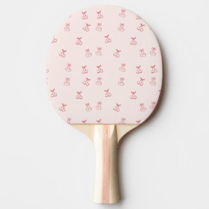 Körsbärsminimalism med konturer pingisracket
