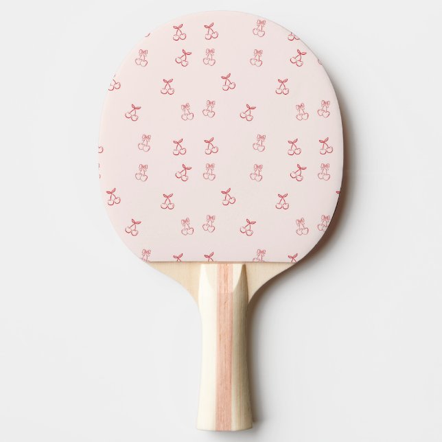 Körsbärsminimalism med konturer pingisracket (Framsidan)