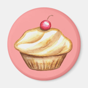 Körsbärsmuffinmagnet Magnet