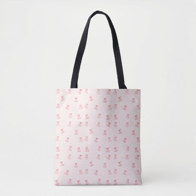 Körsbärsöversikt Minimalism Tygkasse (Framsida)