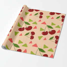 körsbärspappersinslagning presentpapper