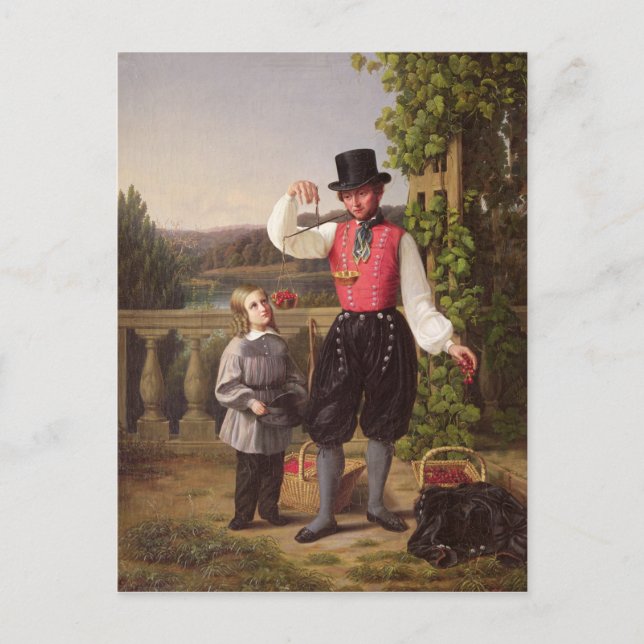 Körsbärsplockare Vykort (Framsida)