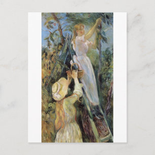 Körsbärsplockaren av Berthe Morisot vykort