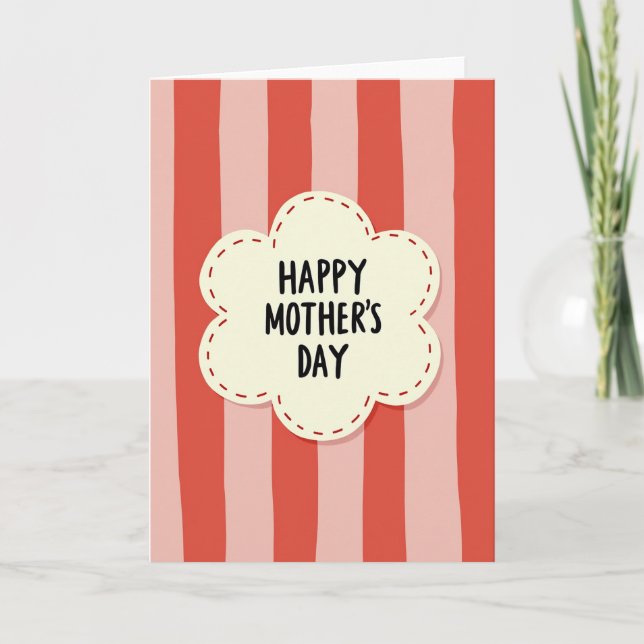 Körsbärsrands Mamma Dagskort Kort (Framsida)