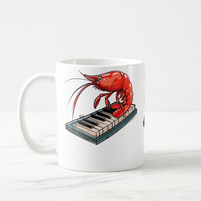 Körsbärsrättor som spelar piano kaffemugg (Vänster)
