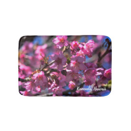 Körsbärsröd blommar badrumsmatta