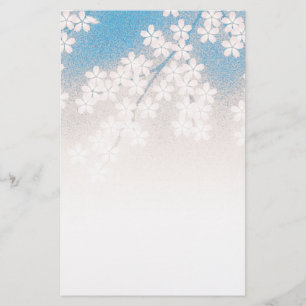 Körsbärsröd blommar brevpapper