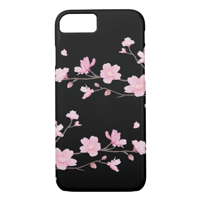 Körsbärsröd blommar - Case-Mate iPhone skal (Baksida)
