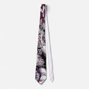 Körsbärsröd blommar - GeishaTie Slips