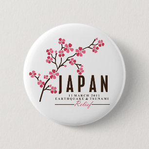 KÖRSBÄRSRÖD BLOMMAR - JAPAN KNAPP