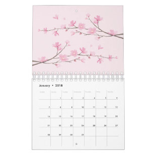 Körsbärsröd blommar kalender