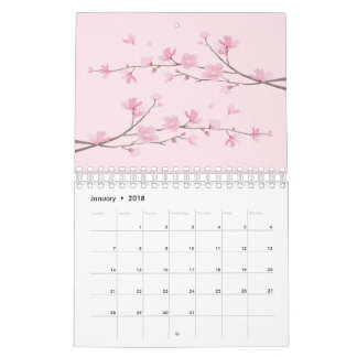 Körsbärsröd blommar kalender