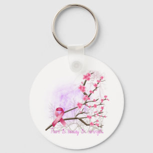Körsbärsröd blommar Keychain för Nyckelring