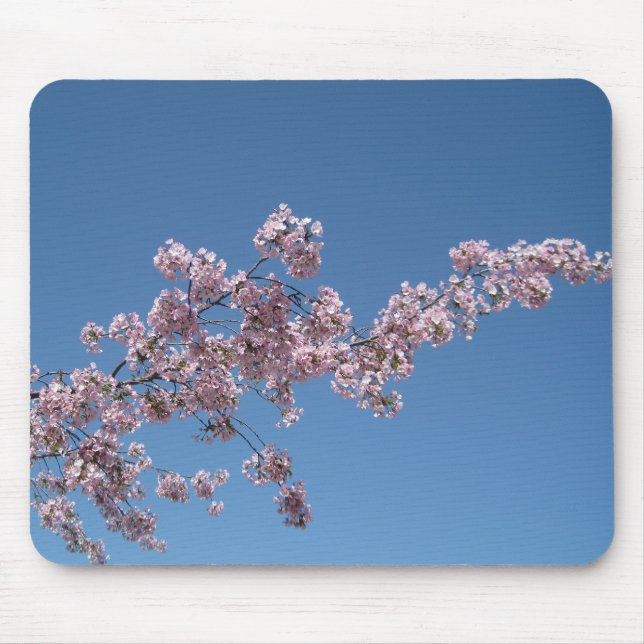 Körsbärsröd blommar Mousepad Musmatta (Framsidan)