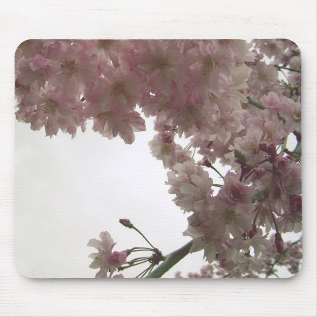 Körsbärsröd blommar Mousepad Musmatta (Framsidan)