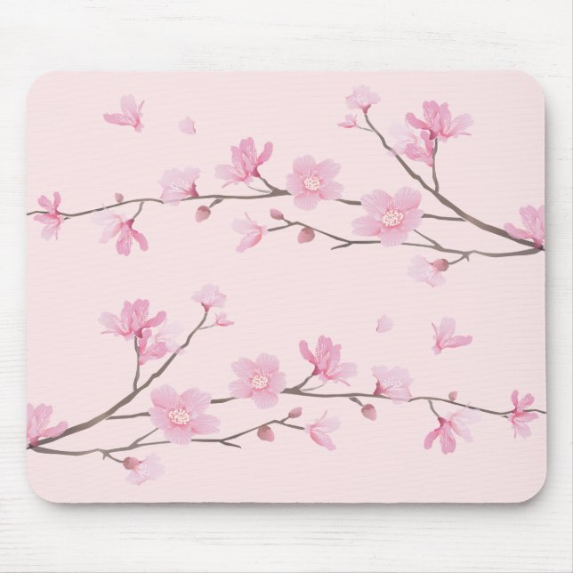Körsbärsröd blommar - rosa musmatta (Framsidan)