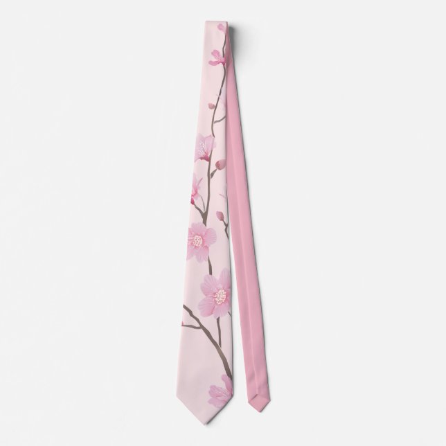 Körsbärsröd blommar - rosa slips (Framsida)