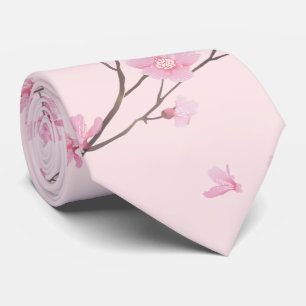 Körsbärsröd blommar - rosa slips