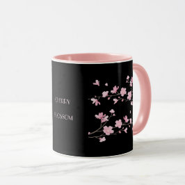 Körsbärsröd blommar - svart mugg