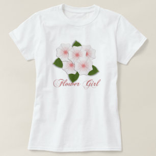 Körsbärsröd blommarbrudtärna för KRW T Shirt