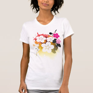 Körsbärsröd blommarfestival tee