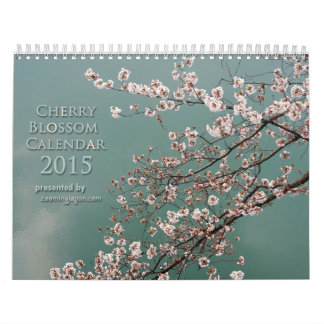 Körsbärsröd blommarkalender 2015 kalender