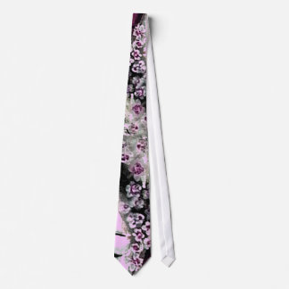 Körsbärsröd blommarmodeTie Slips
