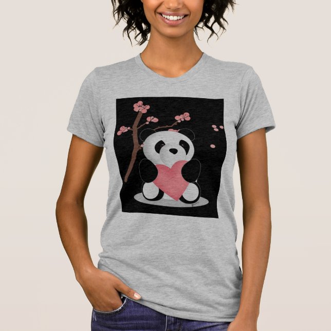Körsbärsröd blommarPanda Tee (Framsida)