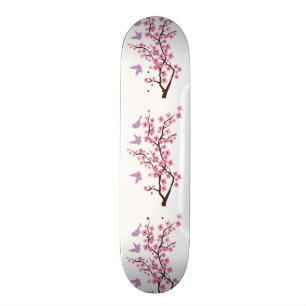 Körsbärsröd blommarSkateboard Skateboard Bräda 19,5 Cm