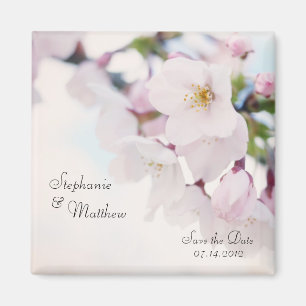 Körsbärsröd blommarspara datera magnet