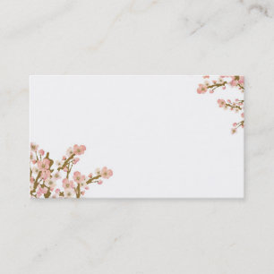 Körsbärsröd blommarträdvisitkort visitkort