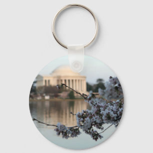 Körsbärsröd blommarWashington DC Nyckelring
