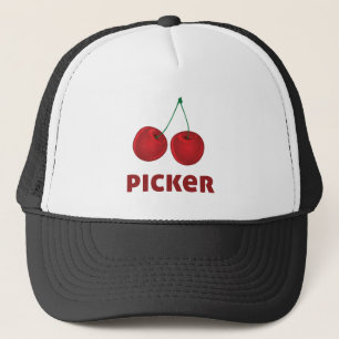 Körsbärsröd Picker Keps