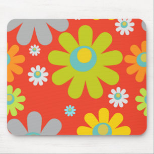 körsbärsröd röd mousepad för daisy musmatta