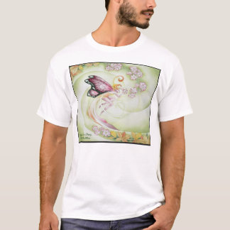 Körsbärsröd skjorta för blommarfe T Shirt