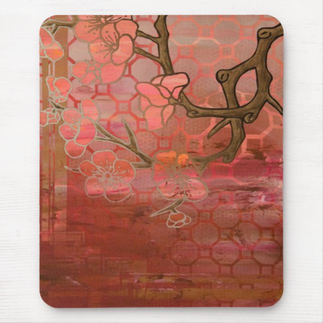 körsbärsröd sundaever 1 musmatta (Framsidan)